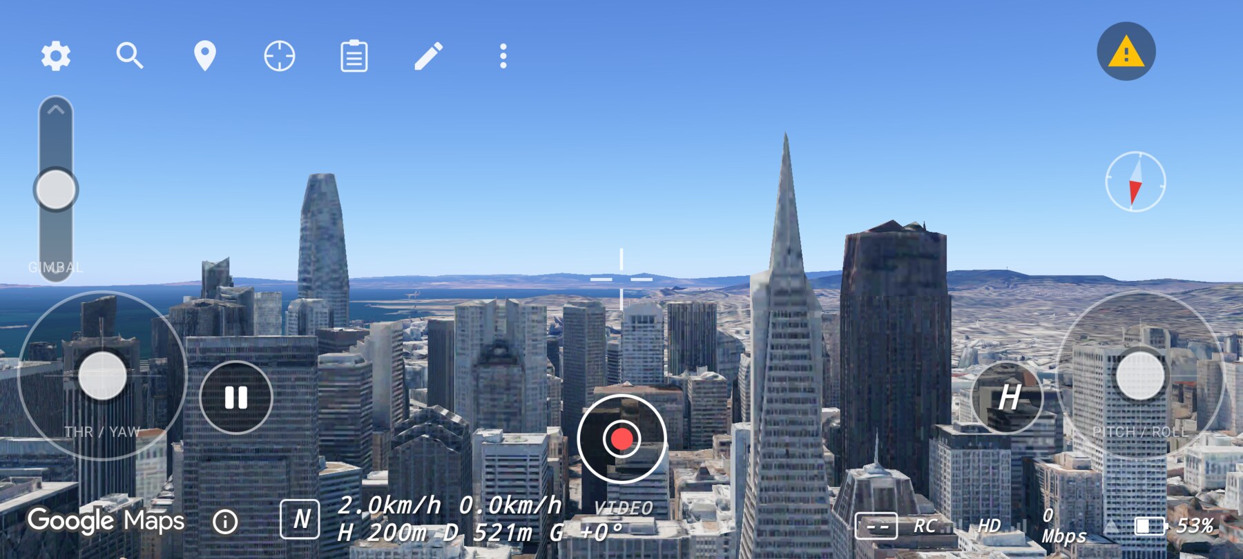 A planned frame of the Transamerica Pyramid and the Financial District